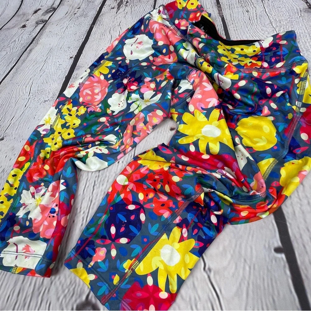LULAROE Jade multicolor floral leggings, size L - Picture 6 of 13